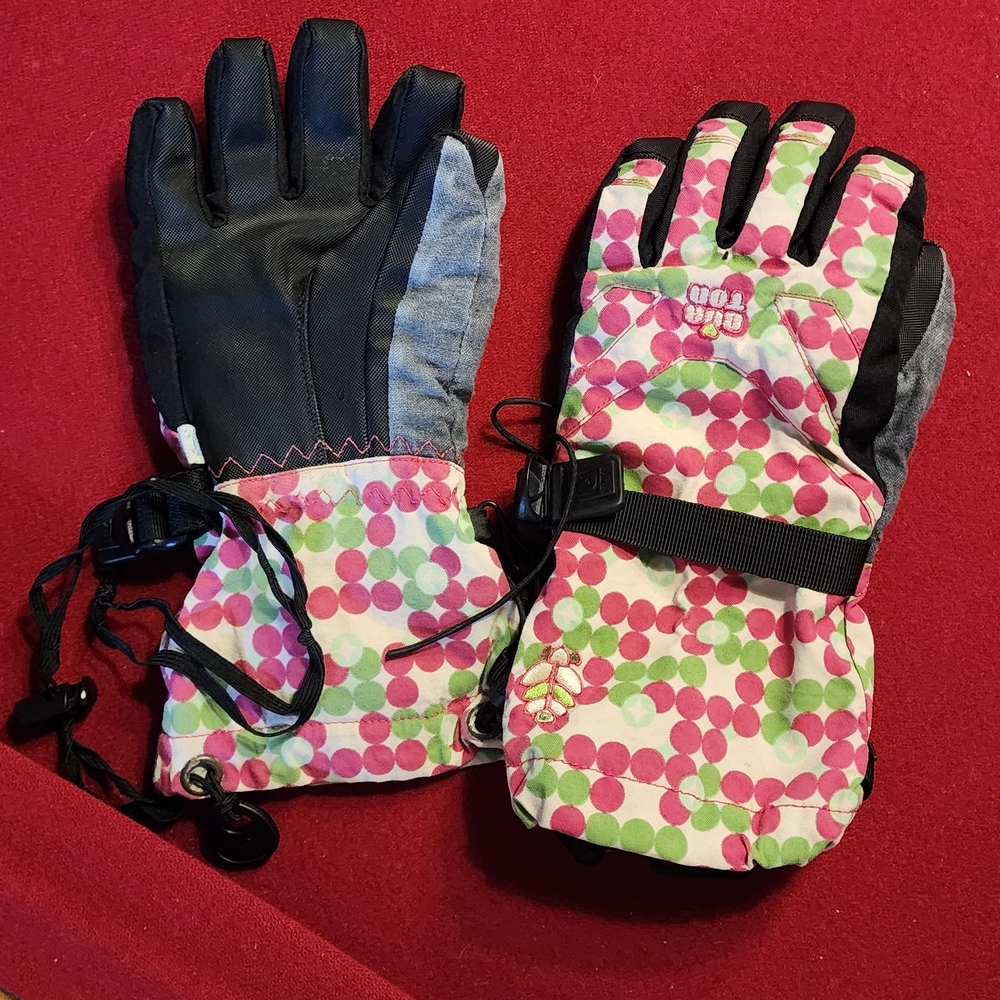 Burton Kids Mittens - Black, Pink, Green